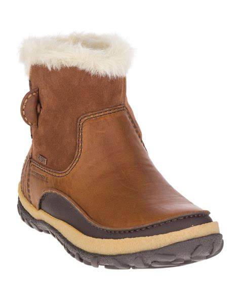 Merrell Tremblant Pull On Polar Waterproof Boot In Brown Save Lyst