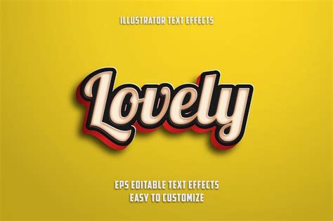 Premium Vector Editable Text Effects Style