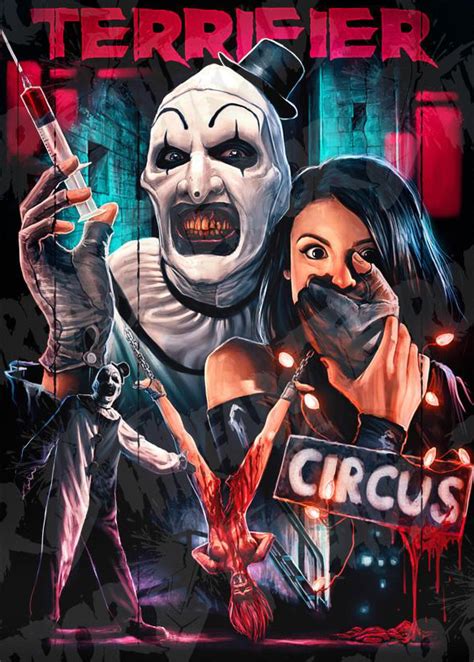 The Horrors Of Halloween Art The Clown Artwork Poster Collection Part 1