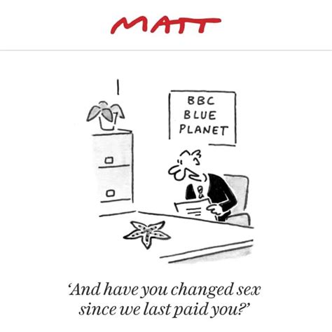 The Telegraph Matt Cartoon On The Gender Pay Gap At The Bbc Ukpolitics