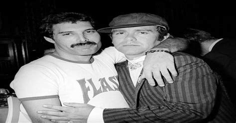 Freddie Mercury And Elton John 1980 Oldschoolcool