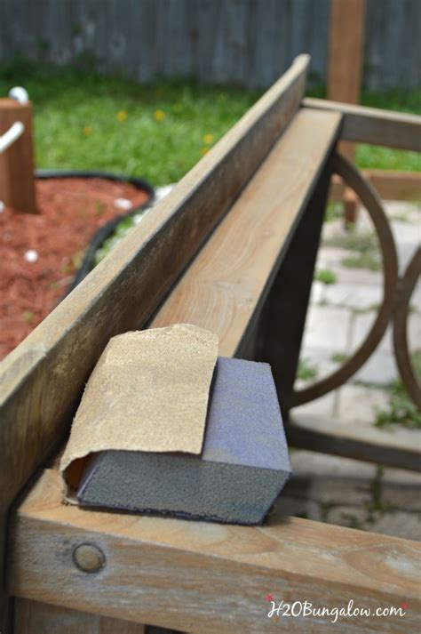 restore outdoor teak furniture tutorial hbungalow
