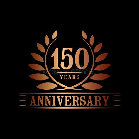 150 Years Anniversary Celebration Logo 150th Anniversary Luxury Design