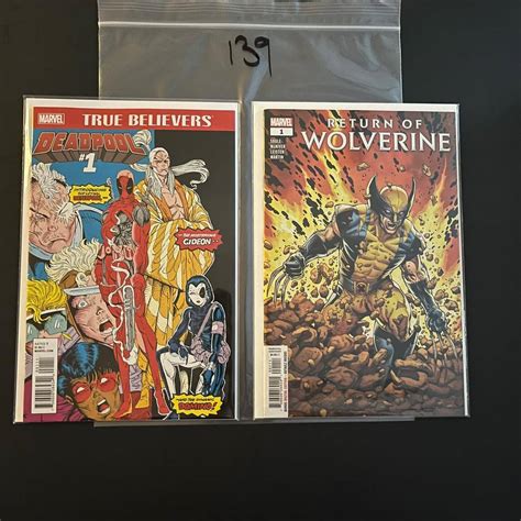 True Believers Deadpool 1 And Return Of Wolverine 1 Auction