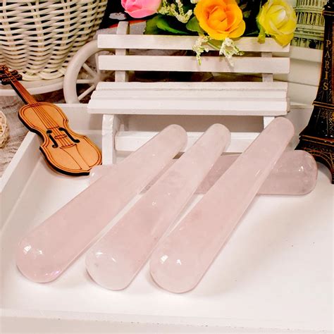 Buy 1 Pc Rose Quartz Wand Toys 11cm Crystal Yoni Wand