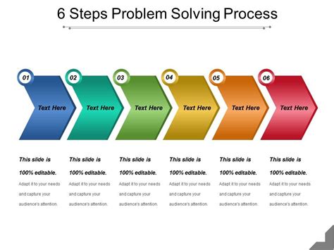 6 Steps Problem Solving Process Powerpoint Slide Templates Powerpoint