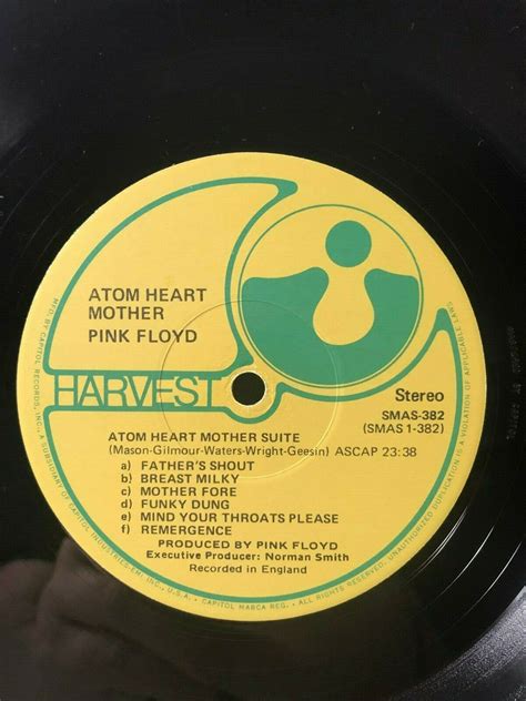 1970 Pink Floyd Atom Heart Mother Lp Vinyl Album Record Harvest Smas