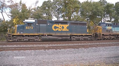 8 Csx Sd40 2 Leads Mt Oil Westfield Oct 10 2014 Youtube