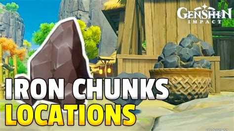 Iron Chunks Locations Genshin Impact Youtube