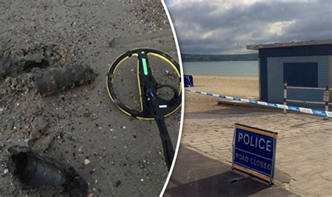 Weymouth Beach Cordoned Off By Police Uk News Uk
