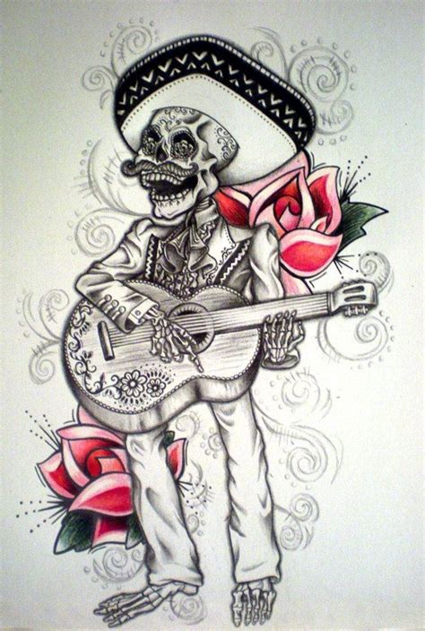 Day Of The Dead Mariachi Tattoo By Desertdahlia On Deviantart Day Of
