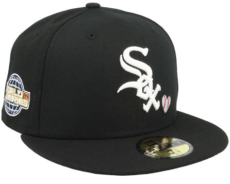 Chicago White Sox Quick Turn Team Heart 59fifty Black Fitted New Era Cap Uk