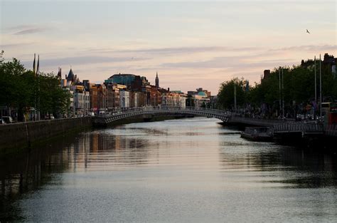 Liffey River And Ha´penny Bridge Dublin Ireland Flickr