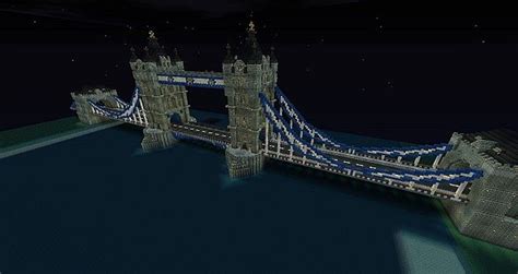 Full Size London Tower Bridge Minecraft Map
