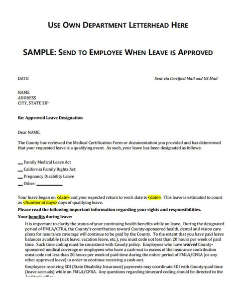 15 Official Leave Letter Templates PDF DOC Apple Pages