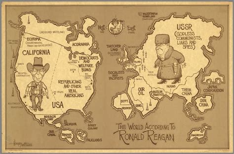 The World According To Ronald Reagan David Rumsey Historical Map