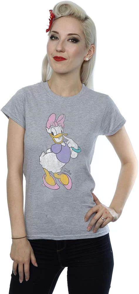 Disney Women S Classic Daisy Duck T Shirt Amazon Co Uk Clothing
