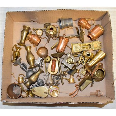 Vintage Brasscopper Miniatures Assorted Lot Of