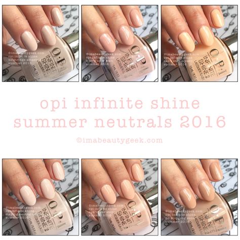 OPI INFINITE SHINE SUMMER 2016 SWATCHES REVIEW Beautygeeks