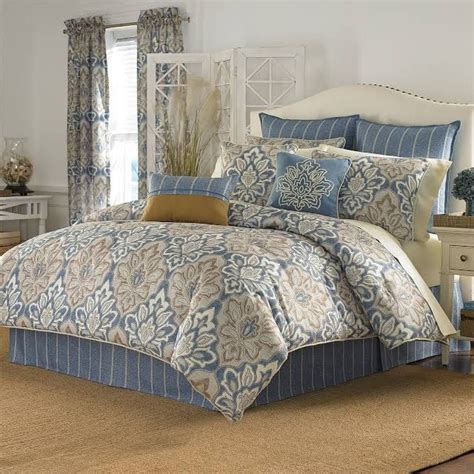Blue Matching Bedding And Curtains Captains Quarters Comforter Sets