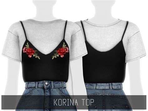 Korina Top The Sims 4 Download Simsdomination Sims 4 Clothes