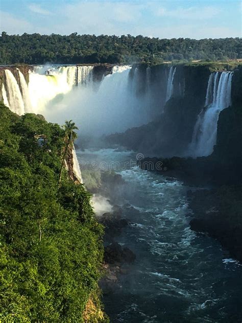Iguazu Falls From Brazilian Side Stock Photo Image Of Fall Curitiba