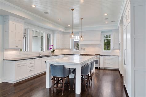 White kitchen cabinets remain massively popular among home remodelers, and rightfully so. White Transitional Kitchen Mantoloking New Jersey by ...