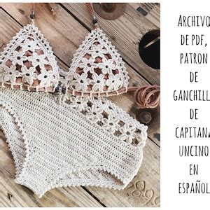 Pdf Patron De Ganchillo Coralia Bikini De Las Flores Etsy