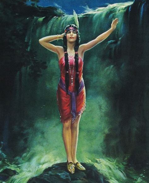 Indian Maiden Song Of The Waterfall Native American Art Native