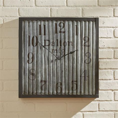 This Galvanized Clock Is A Great Statement In Any Room To Add Just The