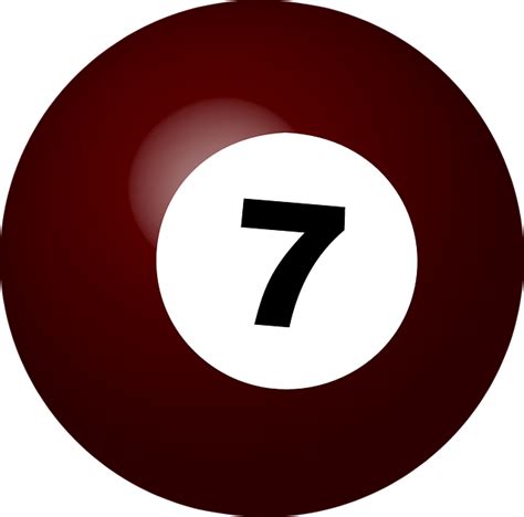 ビリヤードボール 番号7 球 Pixabayの無料ベクター素材