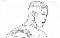 Dibujos de Cristiano Ronaldo Para Colorear
