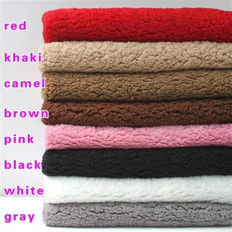 Ultra Soft Sherpa Fleece Lamb Fur Fabric Berber Fleece Fabric Lining Cloth Faux Wool Handmade