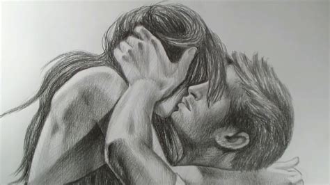Couples Kissing Drawing