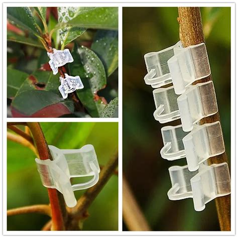 100pcs Plastic Plant Clips Supports Connects Reusable Protection