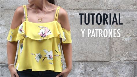 Diy Costura Blusa Sin Hombros Patrones Gratis Youtube