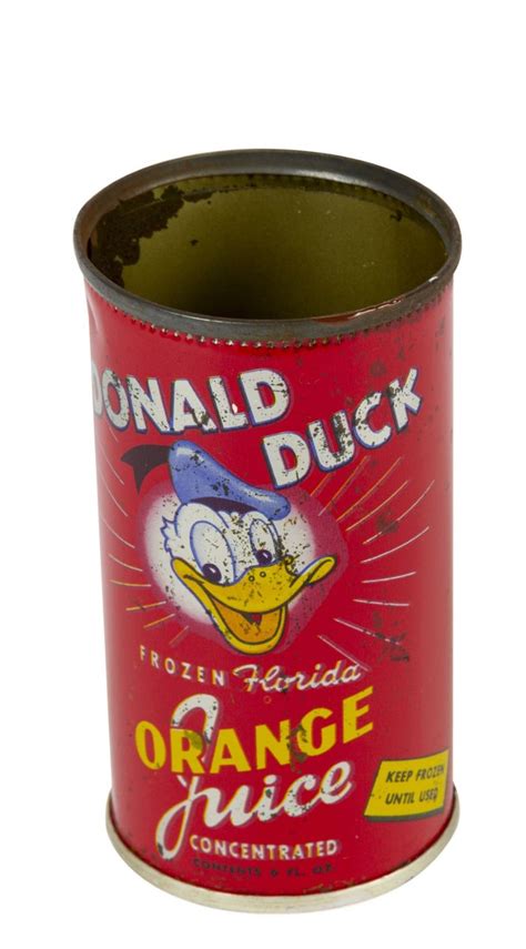 Donald Duck Vintage Frozen Orange Juice Can Van Eaton Galleries