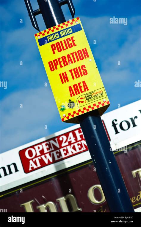 Police Warning Sign Police Hi Res Stock Photography And Images Alamy