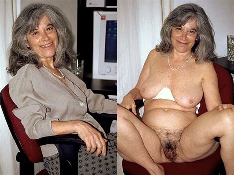 Oldwoman Dressed Nude