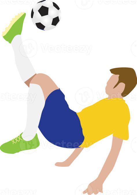 Cartoon Football Soccer Player Man In Action 10135624 Png