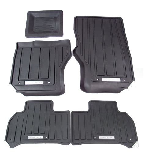 Genuine Land Rover Vplws0190 Front And Rear Rubber Floor Mat Set For