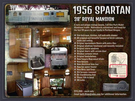 Spartan imperial mansion floor plan. Spartan trailercoaches for sale