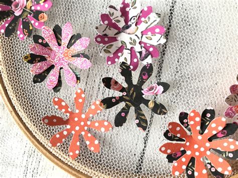 Tulle And Paper Embroidery Hoop Diy I Heart Maggie