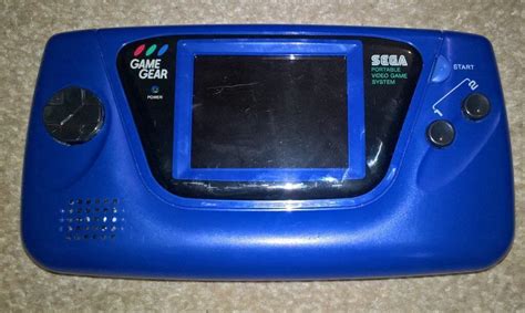 Sega Game Gear Very Rare Blue Us Edition Fully Refurbished Very Bright
