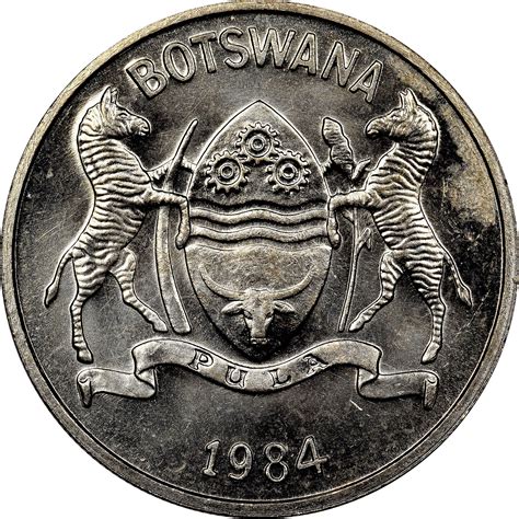 Botswana 25 Thebe Km 6 Prices And Values Ngc
