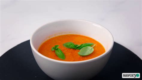 No Cream Tomato Soup Savory Youtube