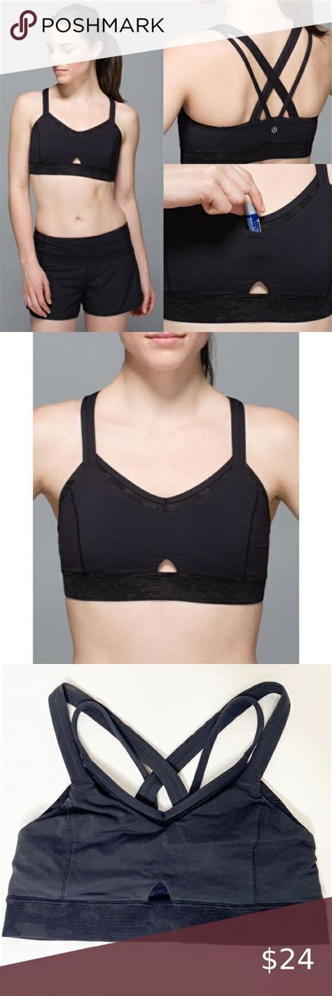 Lululemon Black Run For Days Sports Bra Sports Bra Bra Lululemon Sports Bra