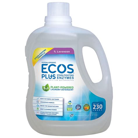 Ecos Hypoallergenic Liquid Laundry Detergent Plus Enzymes Lavender