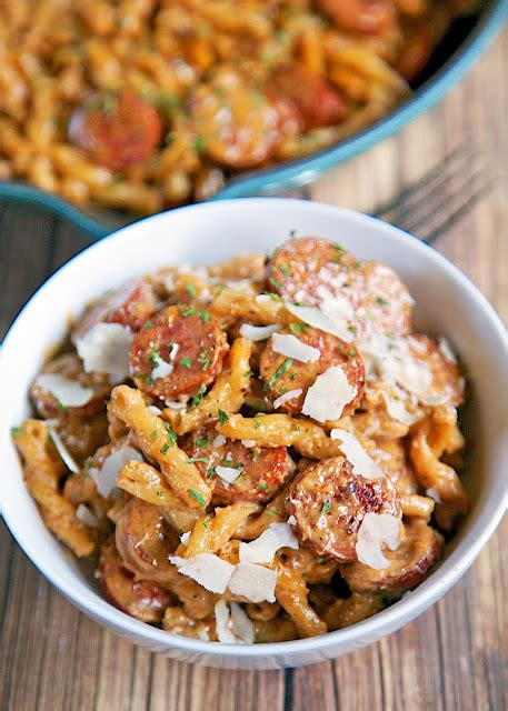 I also used healthier pasta and added smoked turkey sausage and it is fantastic!!! #Recipe : Smoked Sausage Cajun Alfredo