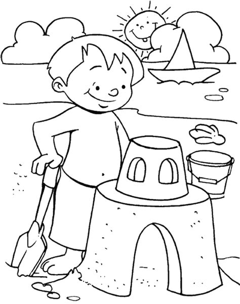 Well, these are for you! Summer Holiday Coloring Pages